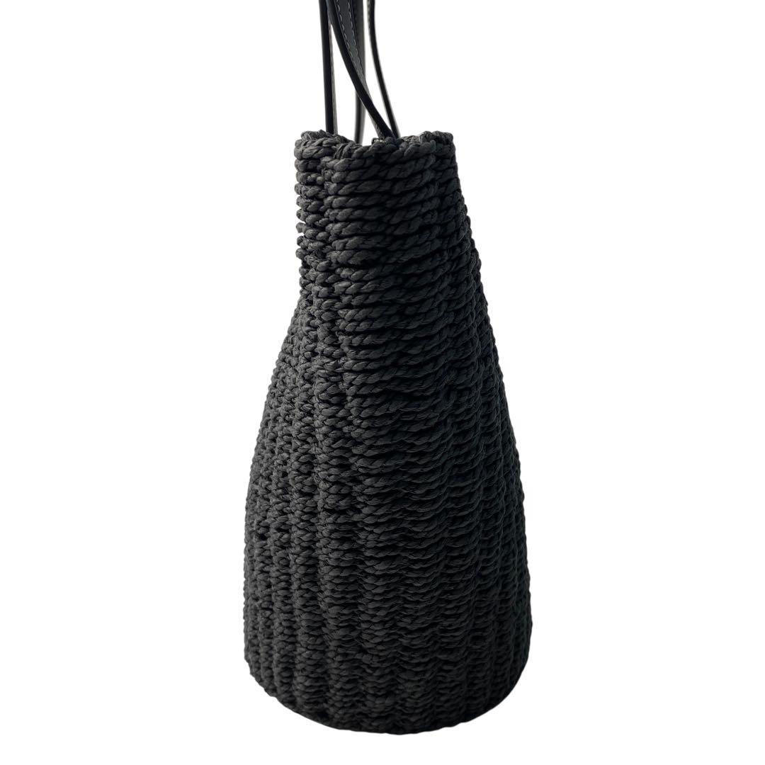 未使用 コーチcoach スモール ストロー トート カゴバッグ CQ785.