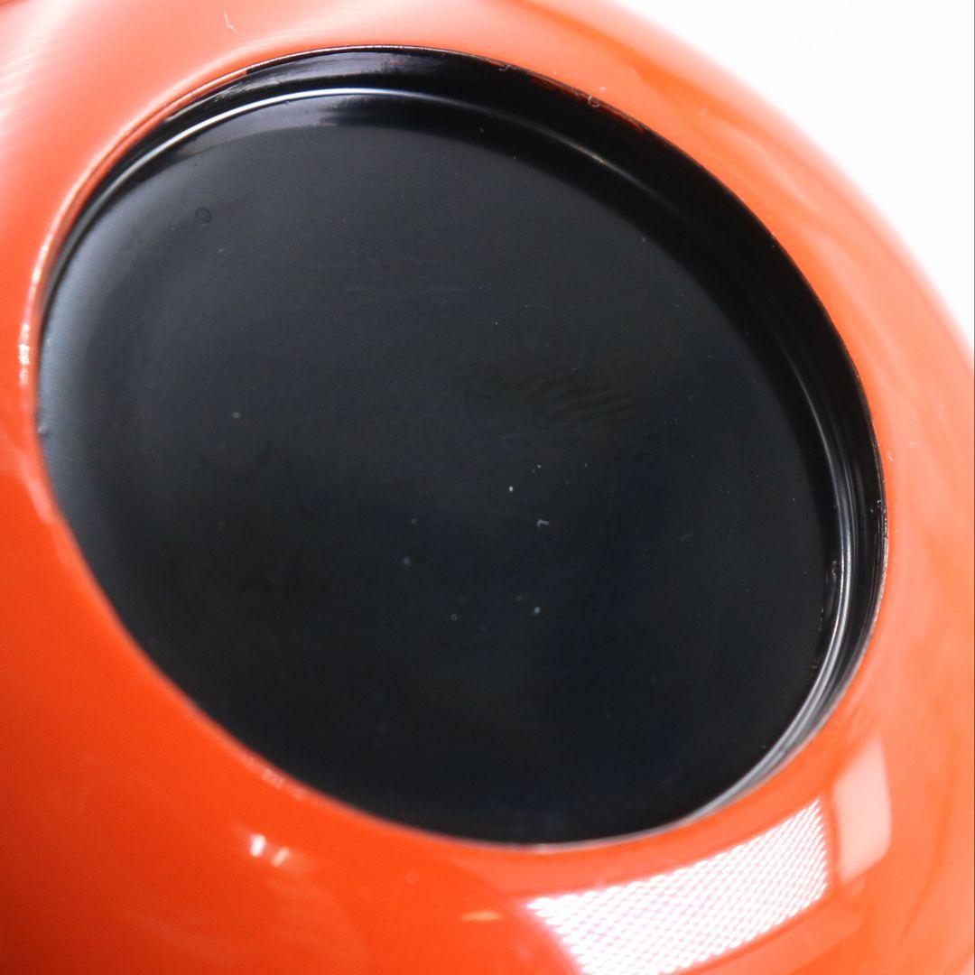 池端治峰作 朱塗 のし(熨斗)蒔絵 中棗 茶道具 共箱　V922　N7