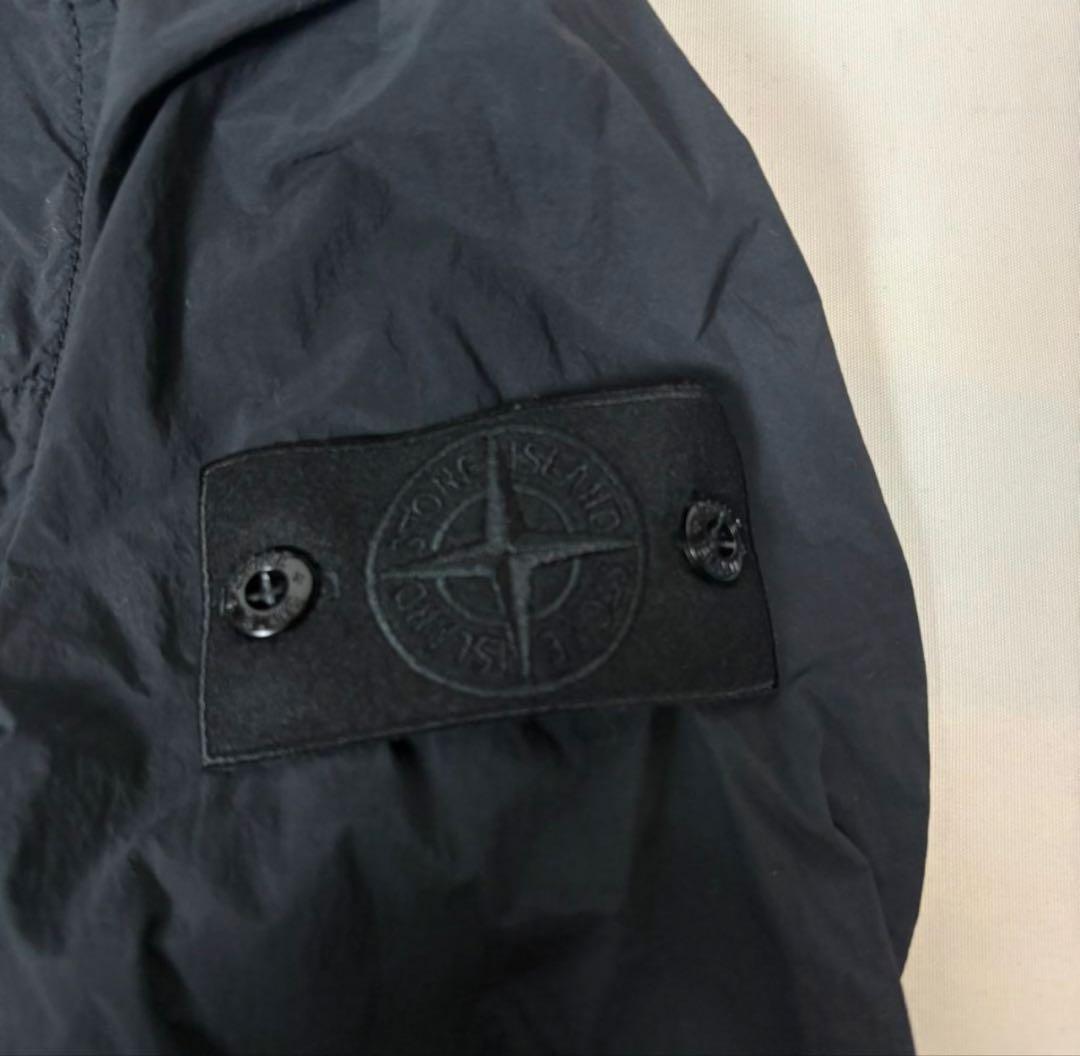 【美品✨】ストーンアイランド　ゴースト　長袖シャツ　ブラックワッペン　Lサイズ