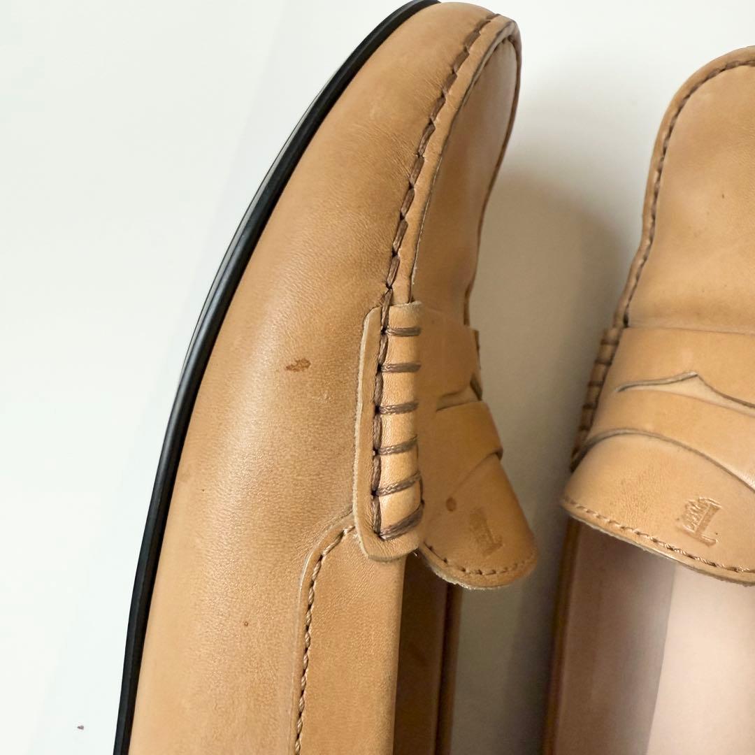 TODS ローファー　ドライビング　レザー ライトブラウン 24.5