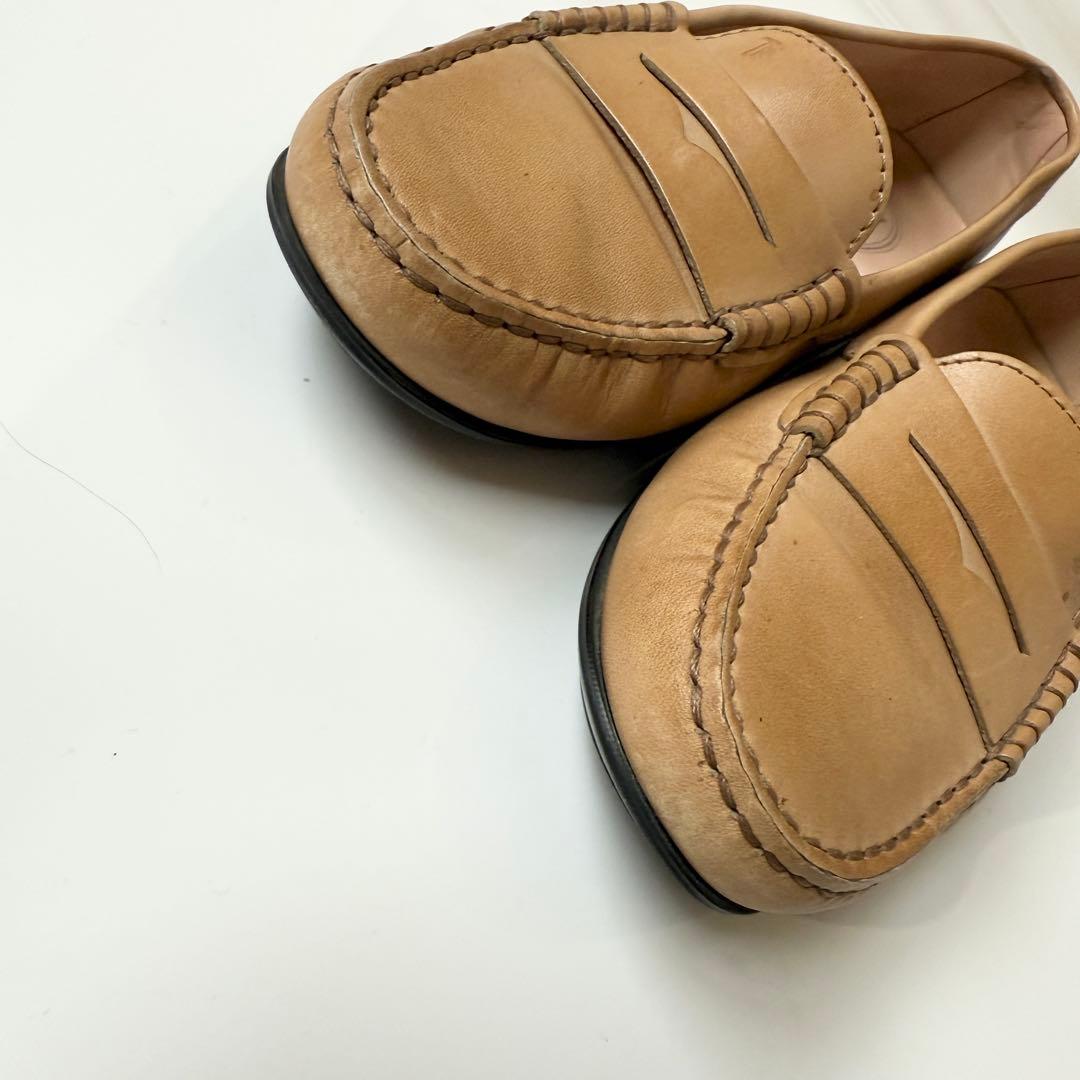 TODS ローファー　ドライビング　レザー ライトブラウン 24.5