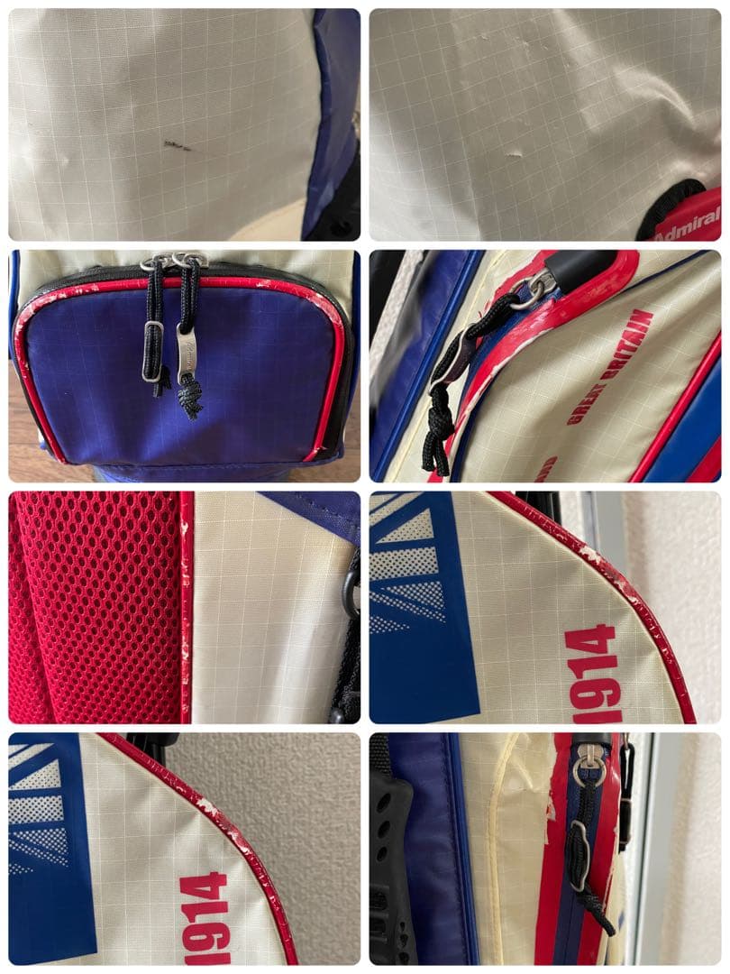 【値下げ可能】アドミラル　キャディバッグ トリコロール　1914 Admira