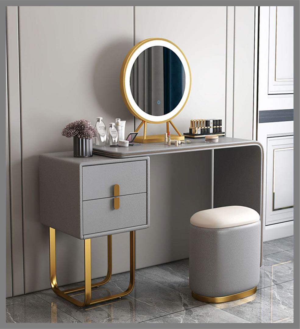 ベージュ　イタリア式高級ドレッサーセット4点セット