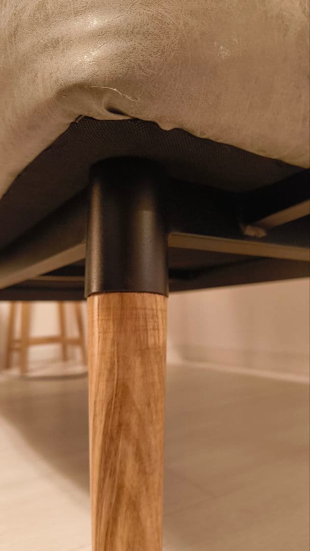 東谷　ロイス　グレー ソファ 2人掛け　レザー調