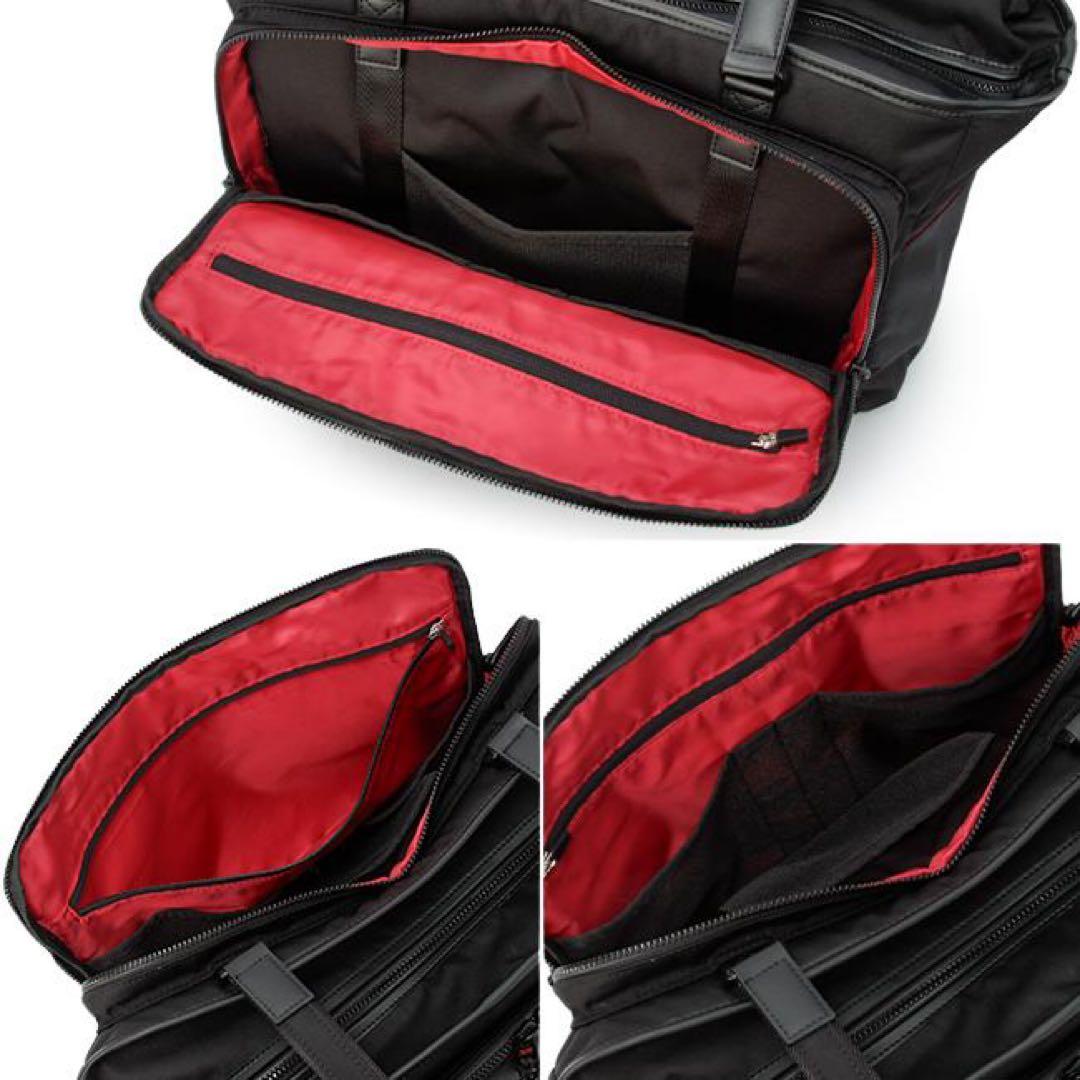 新品TAKEO KIKUCHIタケオキクチ黒ビジネスバッグバッグ出張トートバッグ