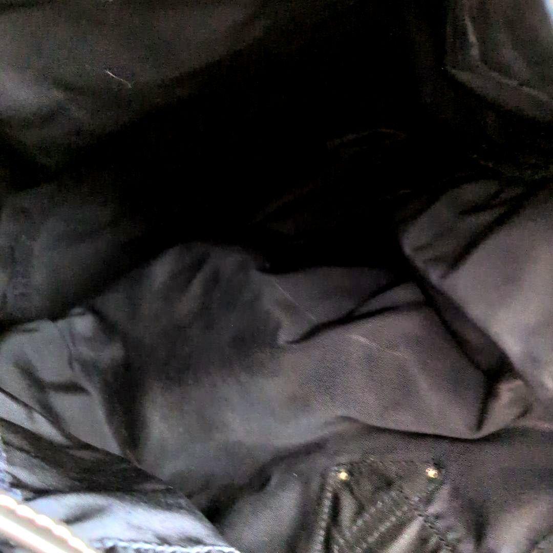 美品 PRADA 黒　ナイロン巾着 ボンサック リュック　ショルダーバッグ