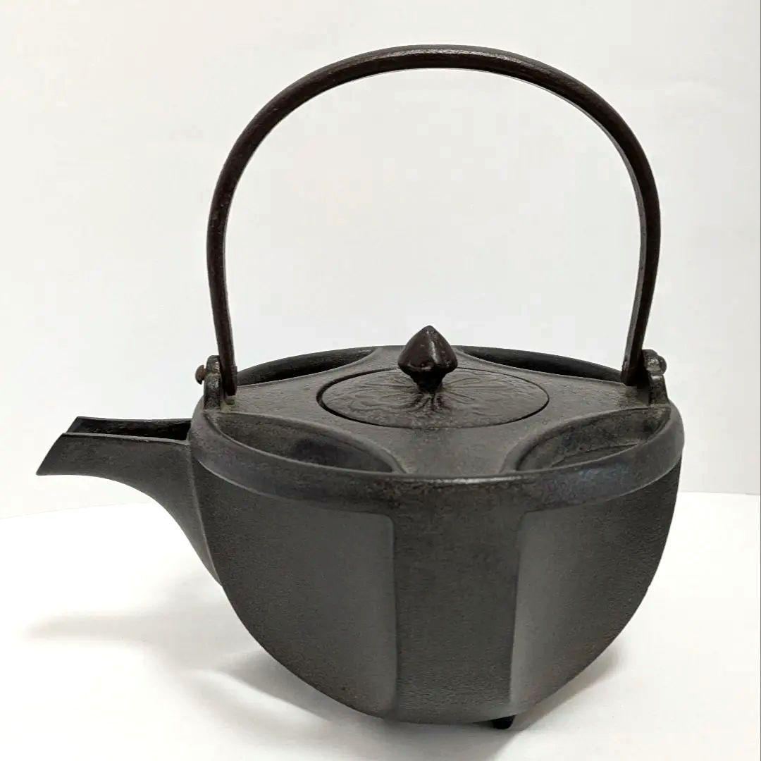 七宝鉄瓶　高橋敬典　共箱　替え蓋 茶道具　七宝銚子