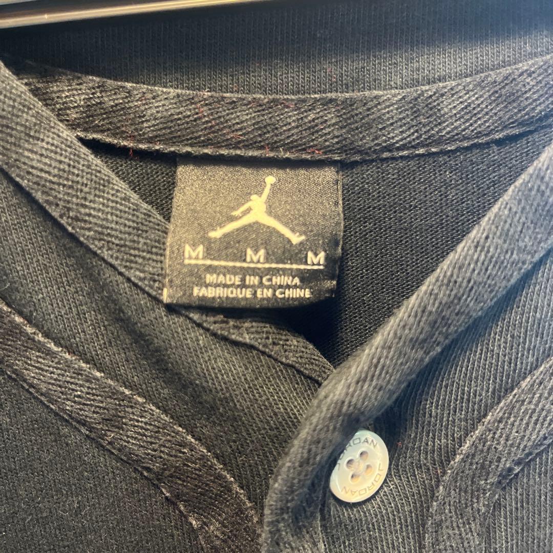 ジョーダン ブランド ベースボールシャツ 45番 刺繍ロゴ 黒 M