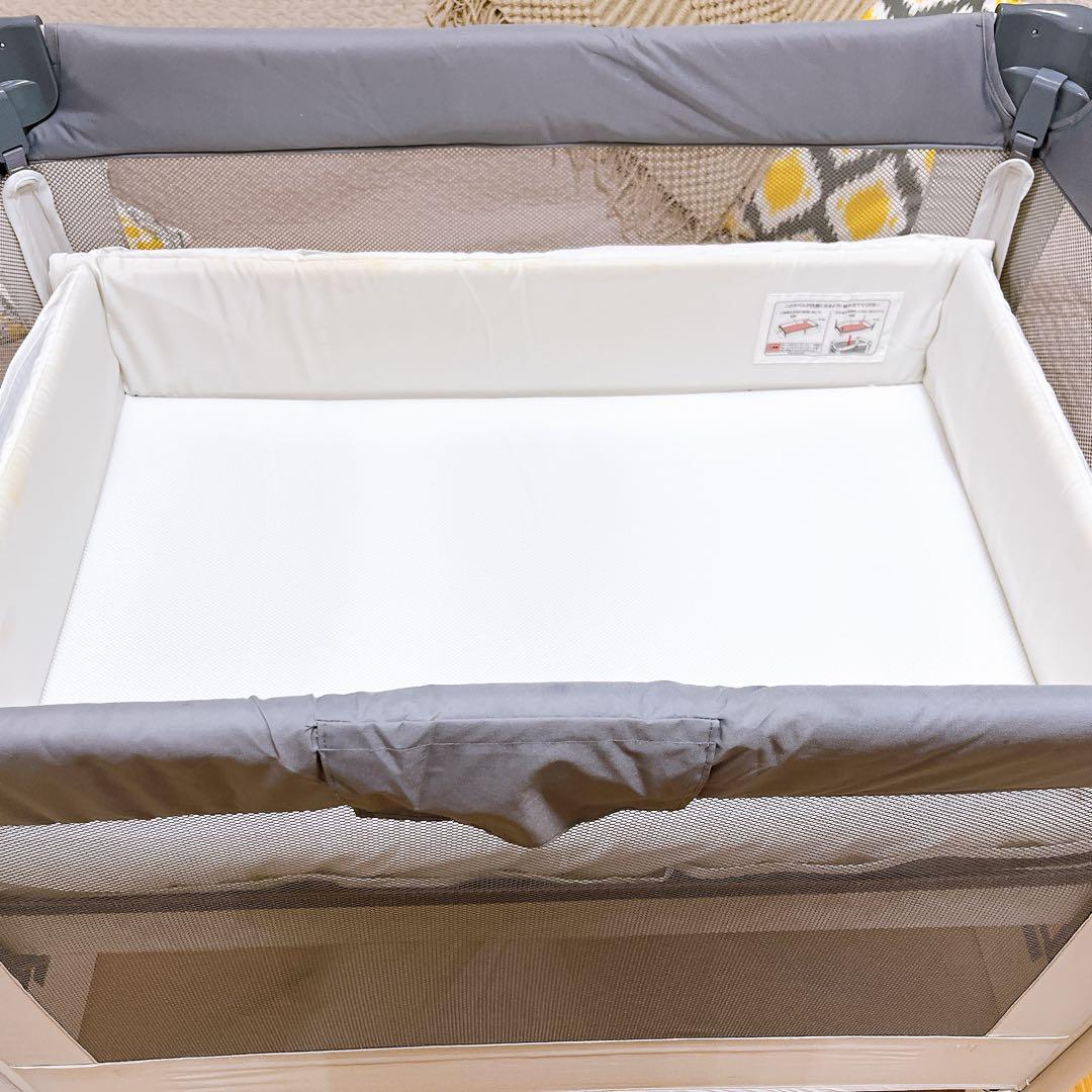 【Aprica】アップリカ ベビーベッド ココネルエアー AB グレーベア