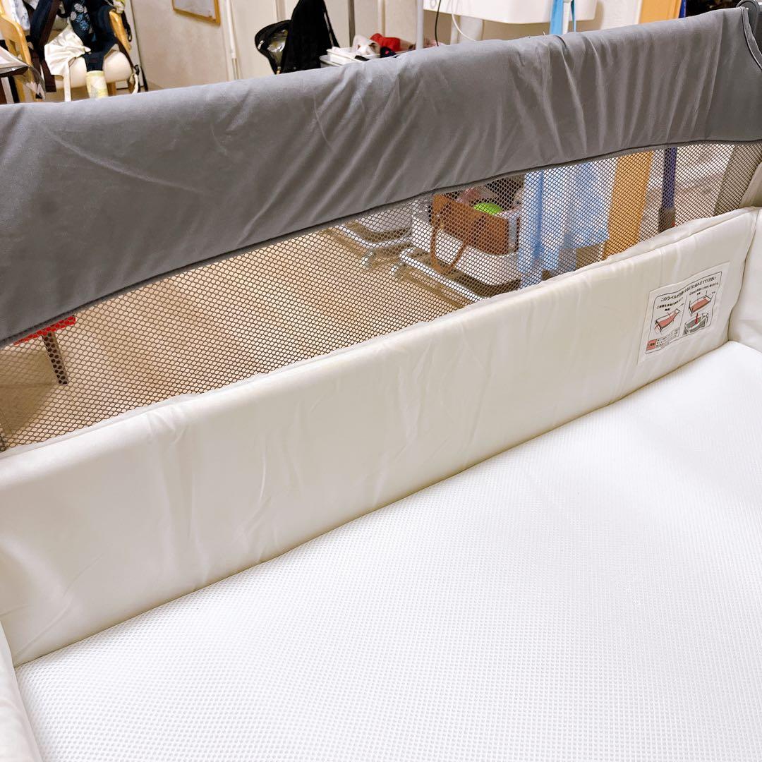 【Aprica】アップリカ ベビーベッド ココネルエアー AB グレーベア