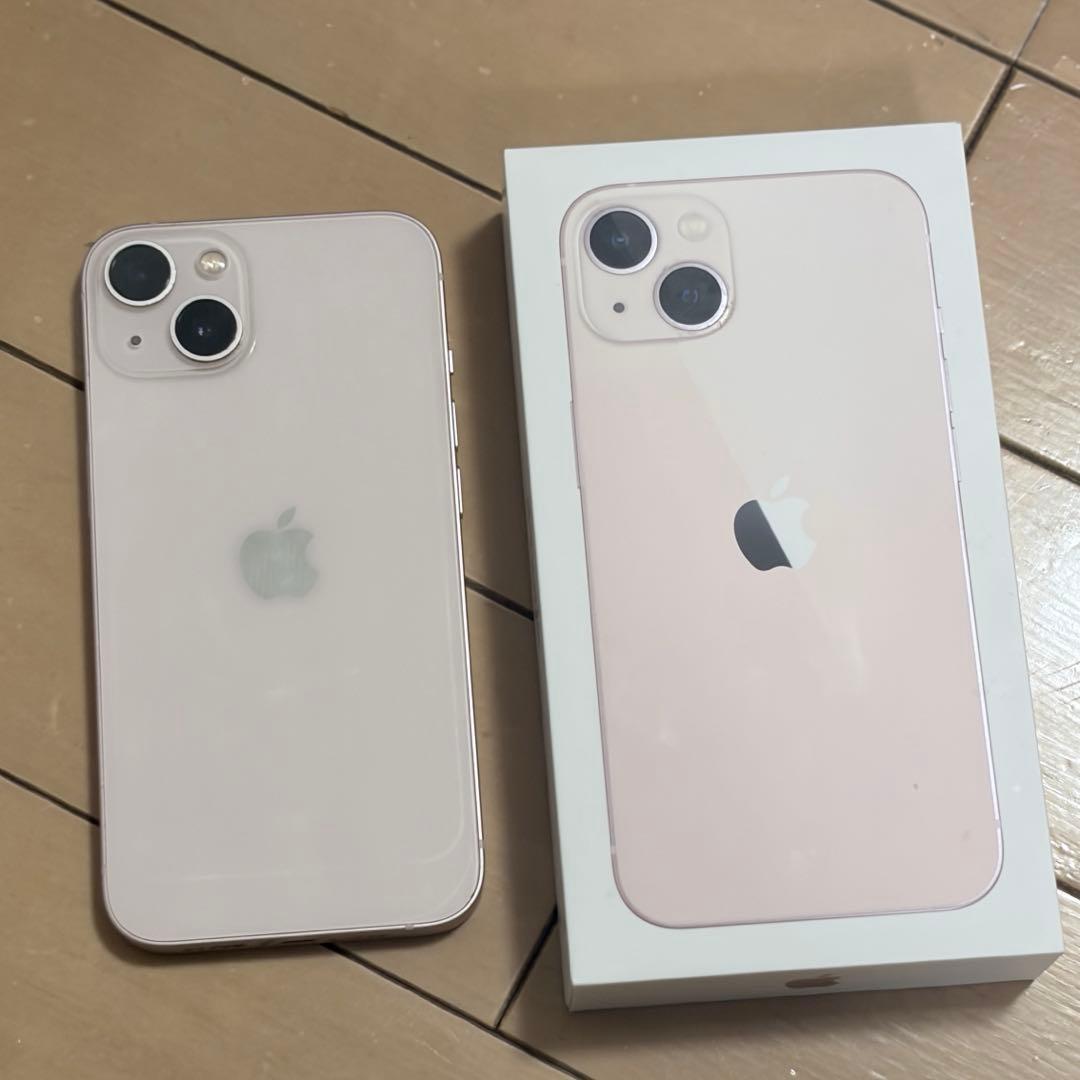 iPhone13 simフリー　美品　動作確認済　ピンク　256GB 箱付き