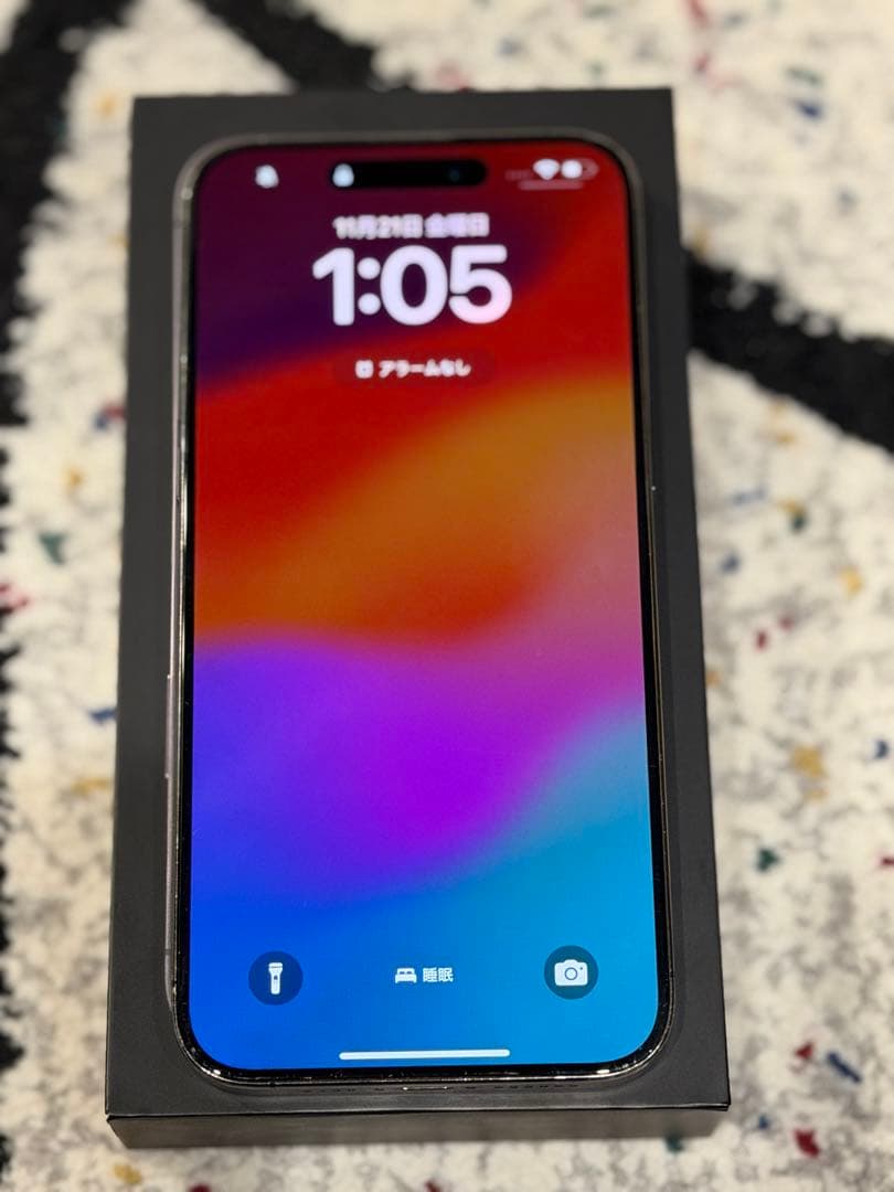 iPhone 15 promax ブルーチタニウム