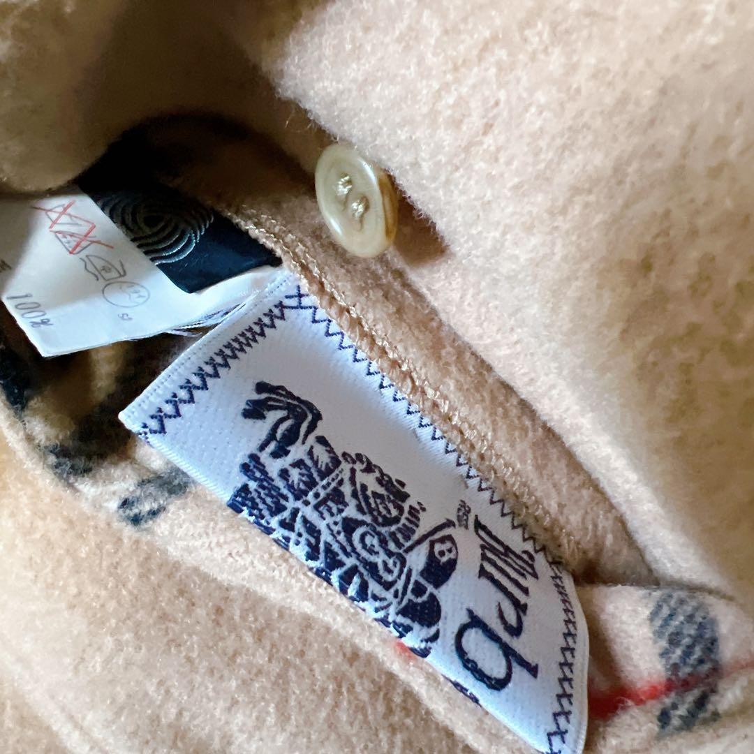 バーバリー リバーシブルコート ダブルフェイス ウール ノバチェック ベージュ