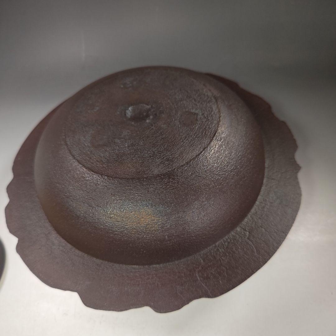 イ958 茶釜『釜師　金森浄栄』『糸目口　透木釜　共箱』鉄釜　茶道具