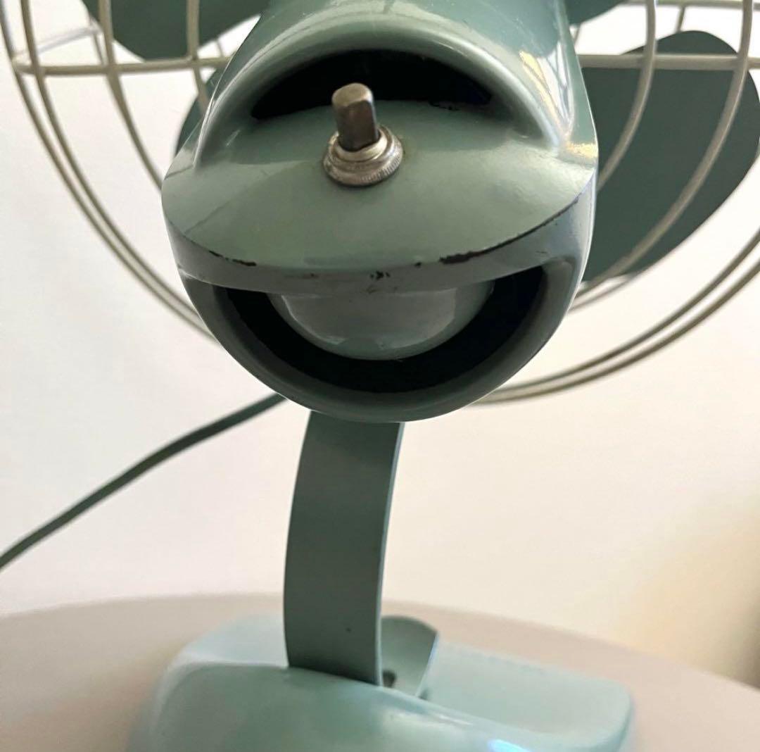 レア！GE ゼネラルエレクトリック 扇風機 アクアブルー レトロ