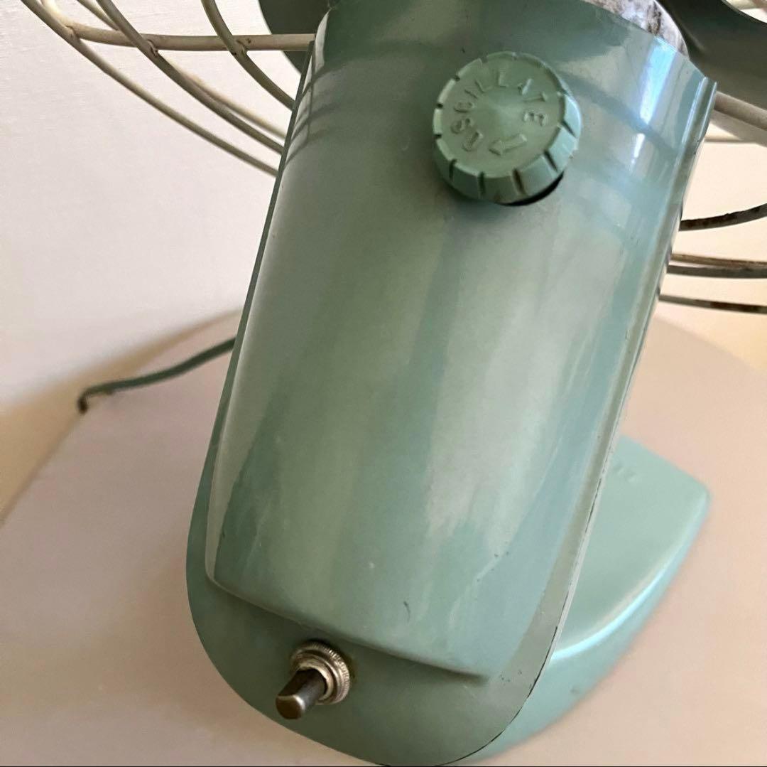 レア！GE ゼネラルエレクトリック 扇風機 アクアブルー レトロ