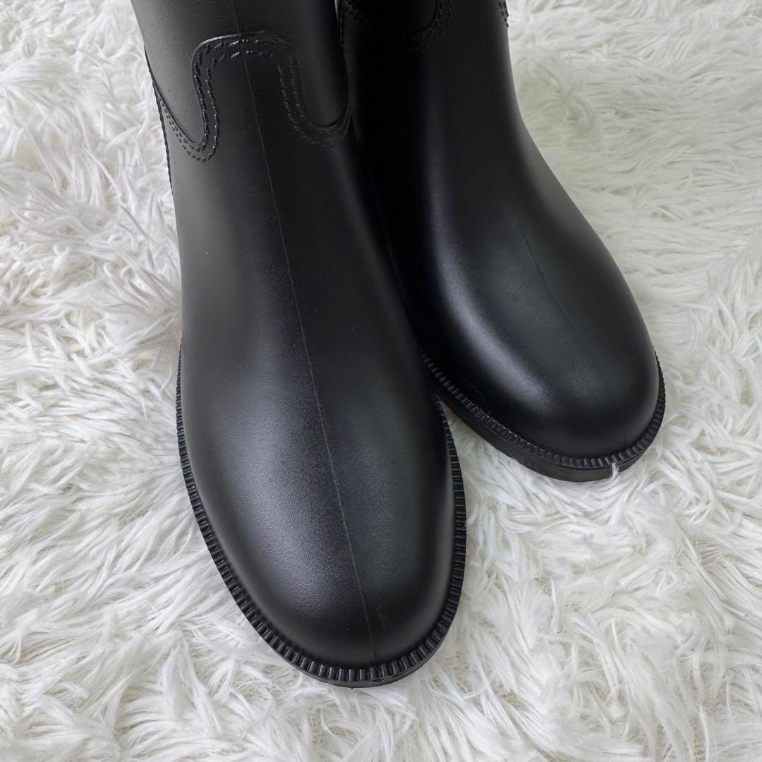 マッキントッシュフィロソフィー ロングレインブーツ ゴールドファスナー