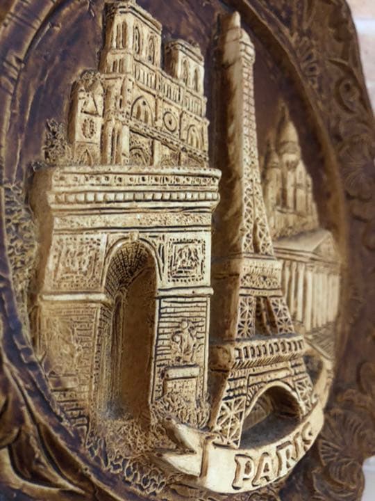 ☆★☆激レア品！フランス世界遺産 アンティーク3D立体 置物 木彫 木製☆★☆