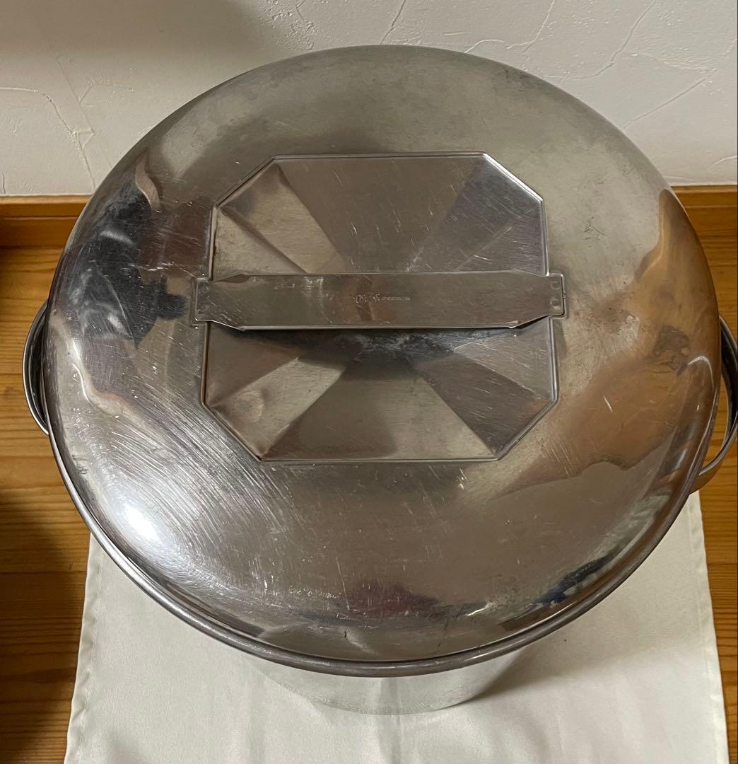 ステンレススチール 寸胴鍋 蓋付き