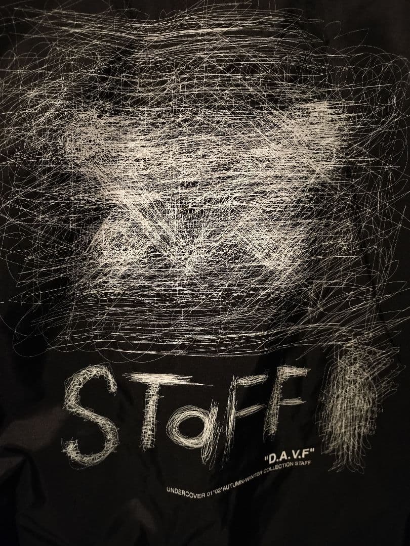【超希少品】UNDERCOVER　01-02AWコレクション　STAFFユニ 黒