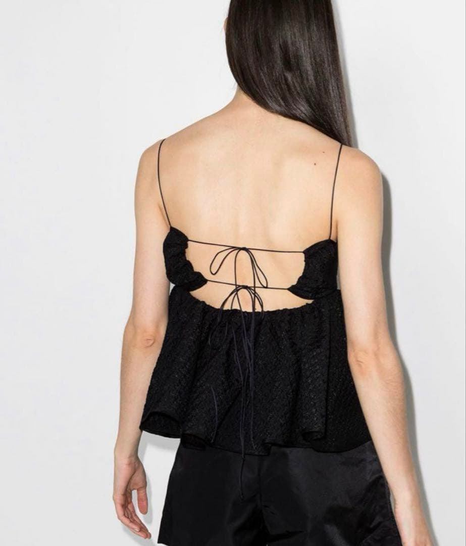 cecilie bahnsen セシリーバンセンキャミソール 黒 UK8