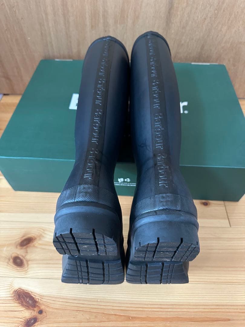 Barbour バブアー 長靴 レインブーツ 黒 Abbey サイズ7 26cm