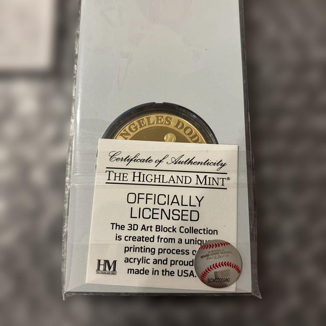 MLBドジャース大谷翔平MLB通算1000本安打記念アクリルプレート（付）