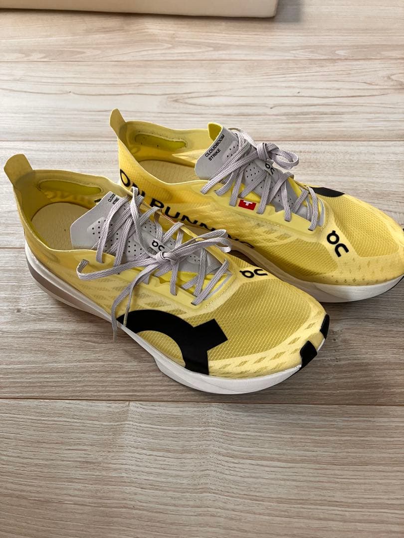 走行15キロ　On cloudboom strike 26cm