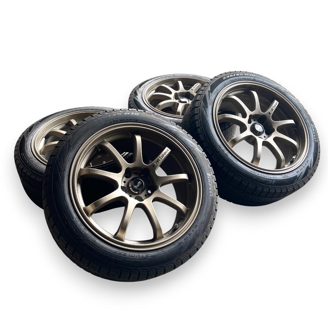 【送料込み】スタッドレス 235/45R18 /LMsportホイール4本セット