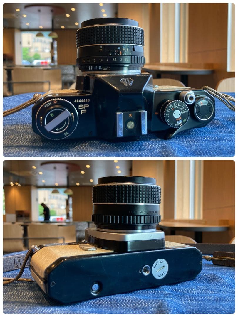 pentax spf（ブラック&ホワイト）本革外装★f1.4＊完動品＊初期保証