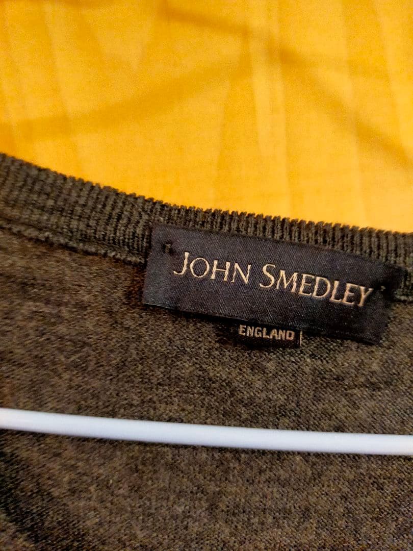 【美品】ジョンスメドレー Vネック ウールニット サイズS