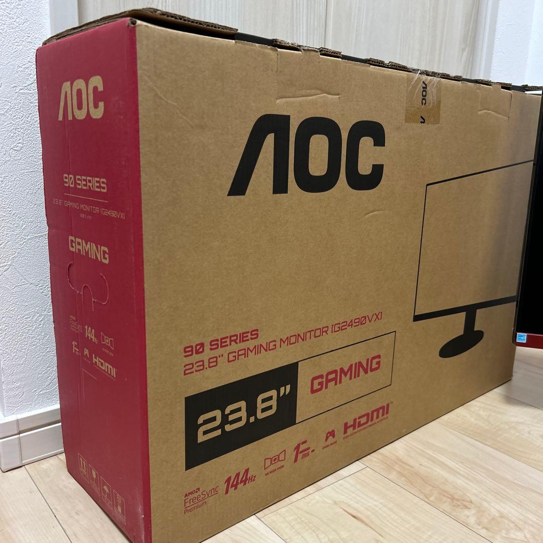 AOC 23.8インチ ゲーミングモニター G2490VX 144hz