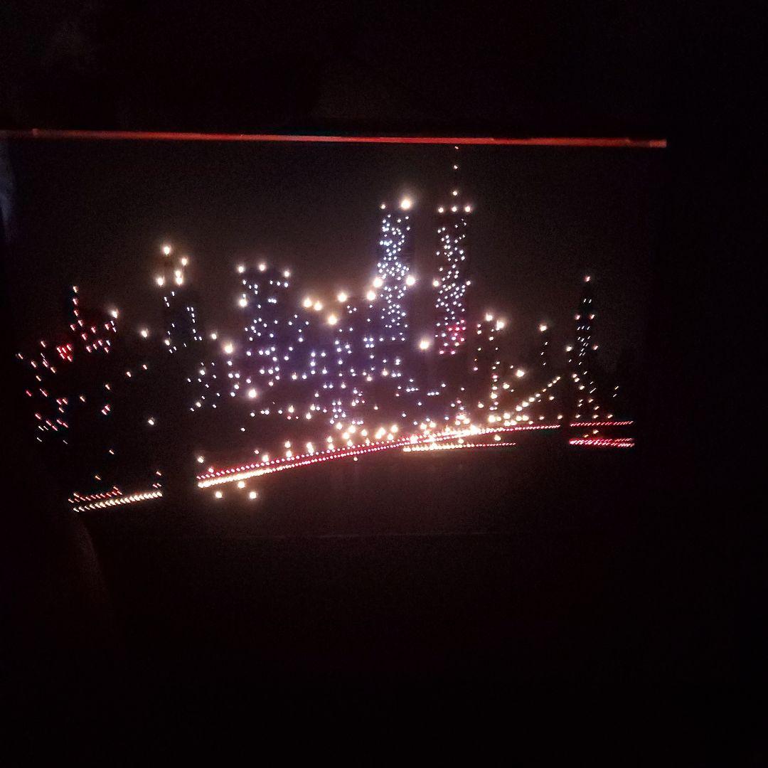 昭和レトロニューヨークの夜景 電飾アート