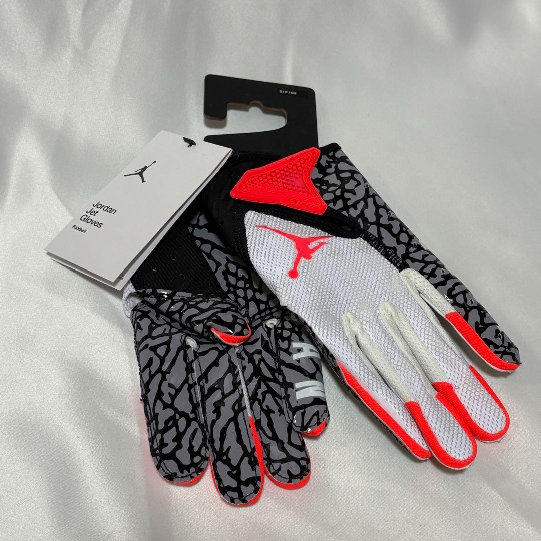 【新品】 アメフト Jordan Jet 7.0 グローブ Infared　S