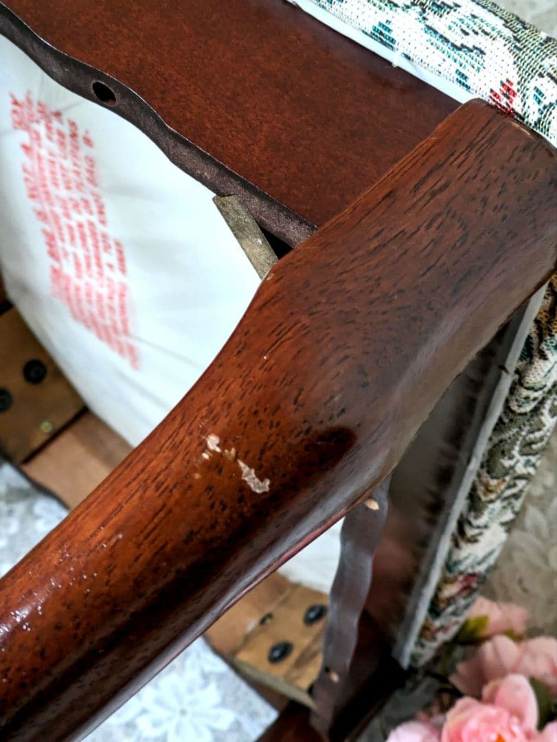 お値下げ✾猫脚ゴブラン織スツール✾