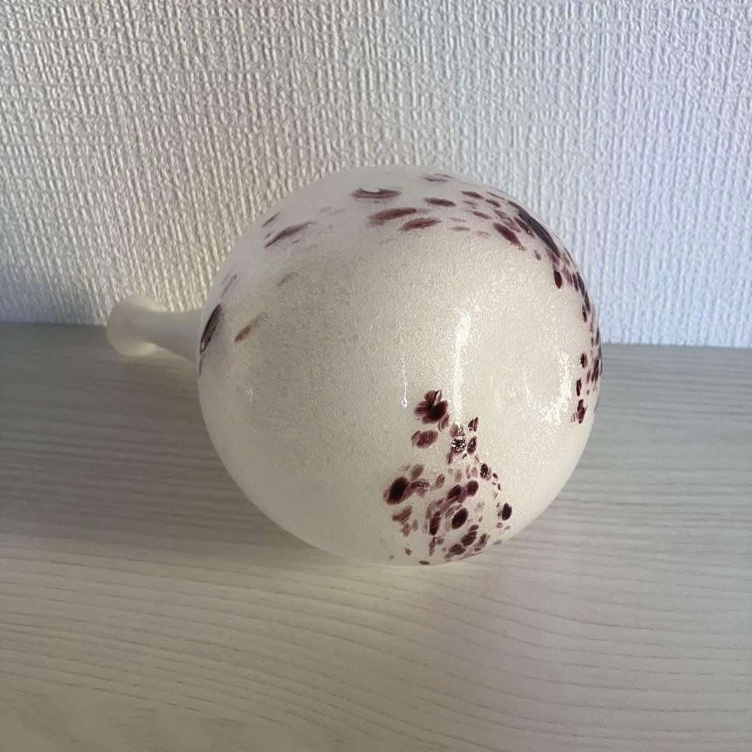 1【倉敷ガラス】小谷眞三 白一輪挿し