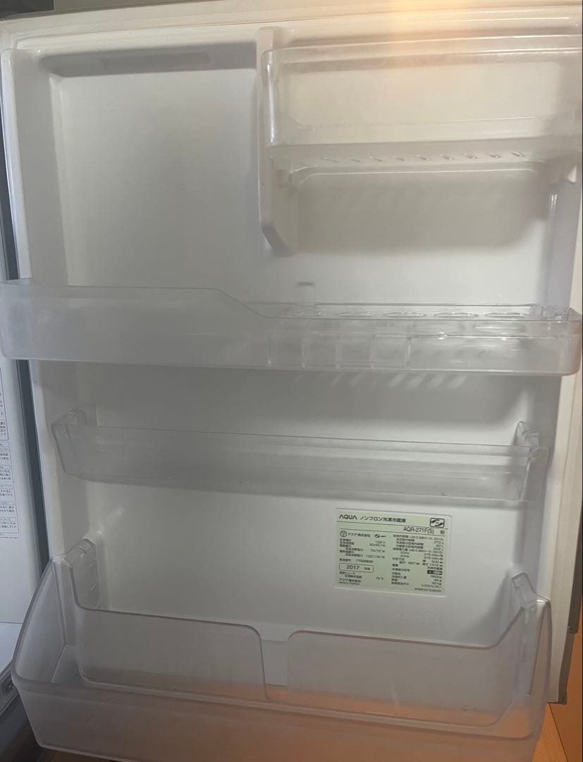 【ぽむちゃか♡】アクア　ノンフロン　冷凍冷蔵庫　AQR-271F(S)