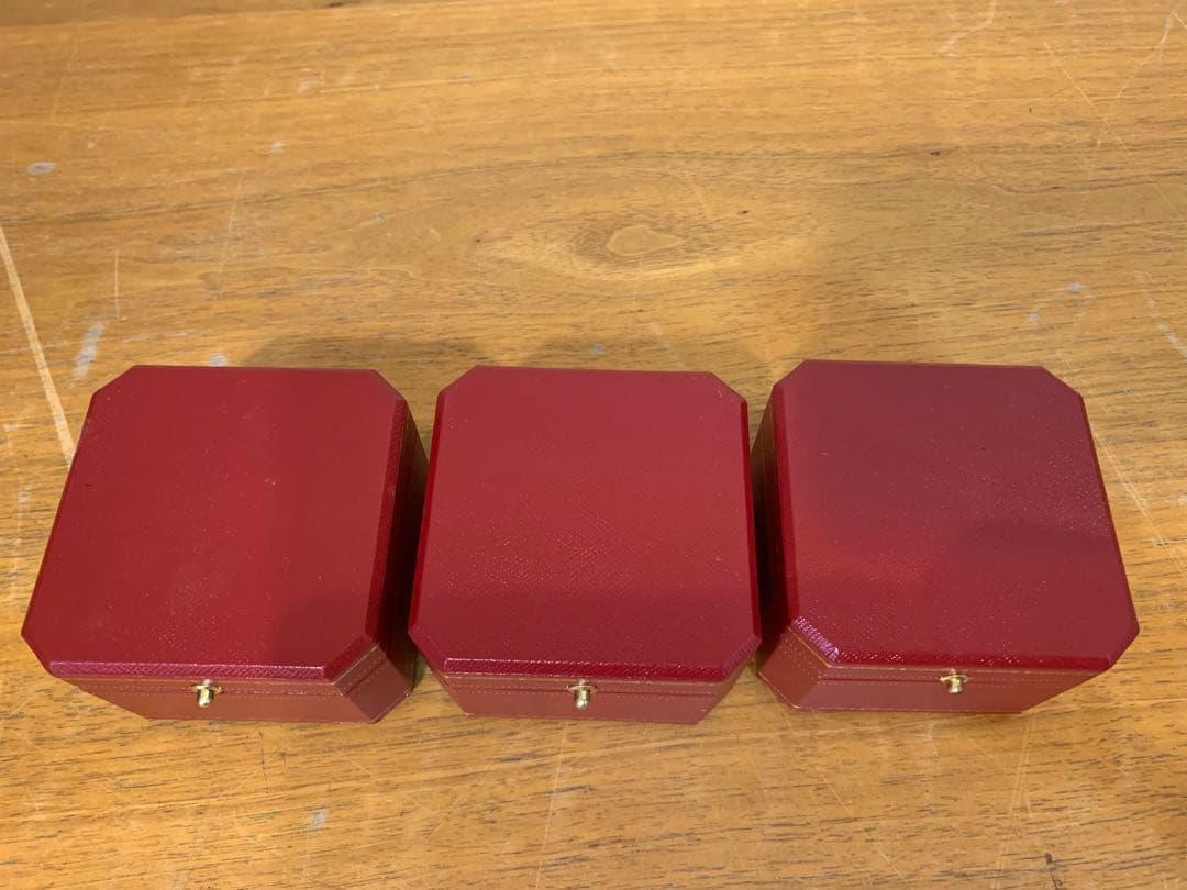 N0916-16★Cartier ジュエリーボックス 3個セット