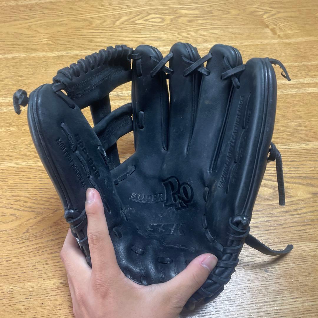 軟式外野用グローブ、皮硬いから硬式でもいける、堅良、値下げ可