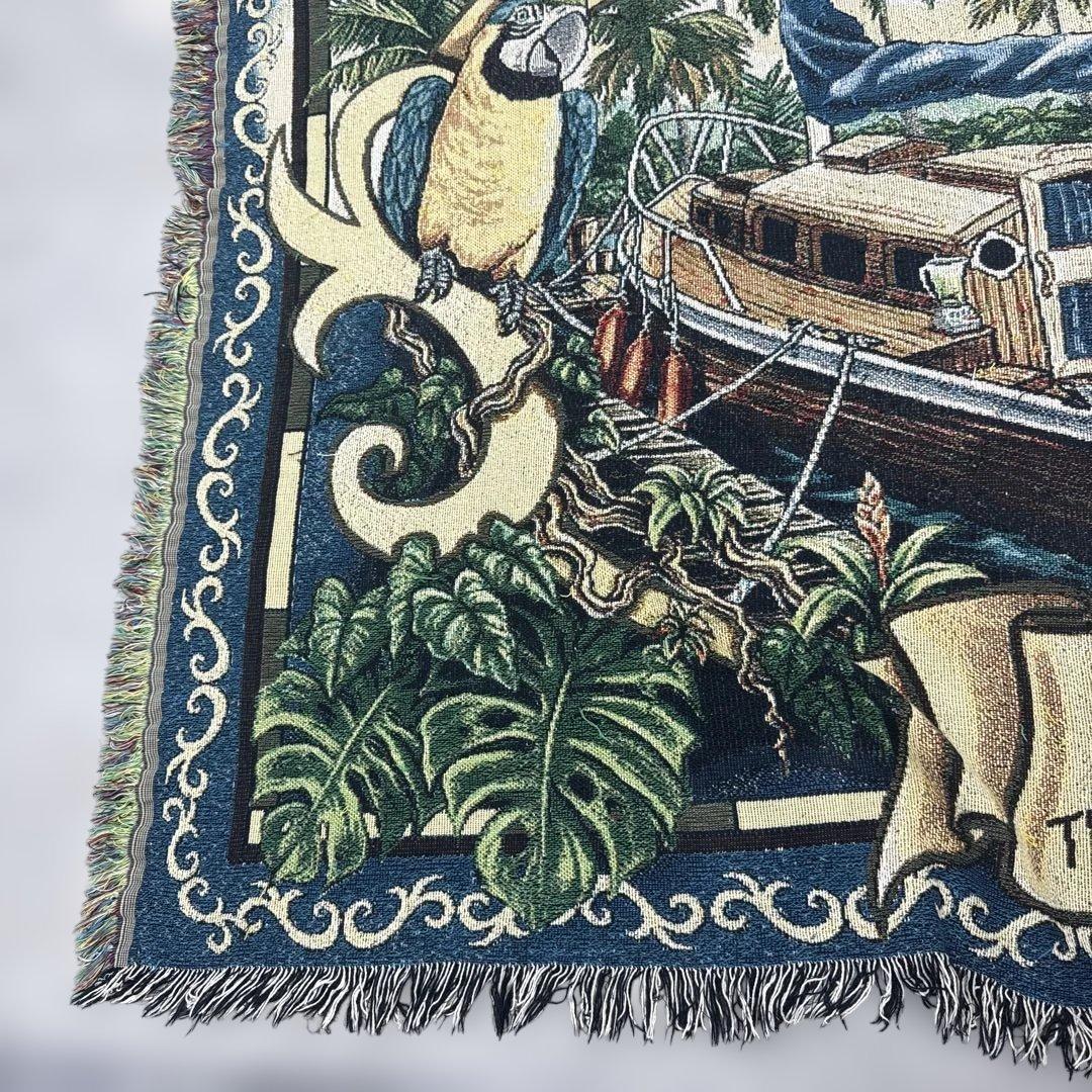 ジャングル　マルチカバー　ソファカバー　ヴィンテージラグ　132x175