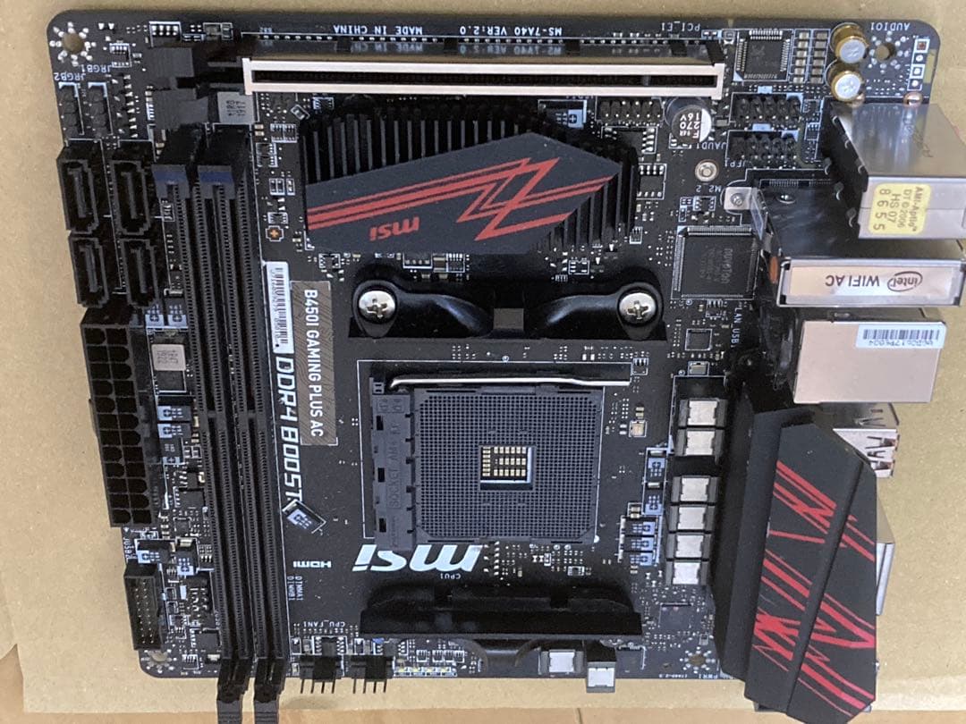 B450I GAMING PLUS AC Athlon 240GE メモリおまけ