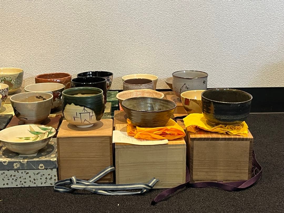 お*将様 茶碗 抹茶碗 まとめて 32点 箱付 茶道具 陶器 京焼 紫雲 英香