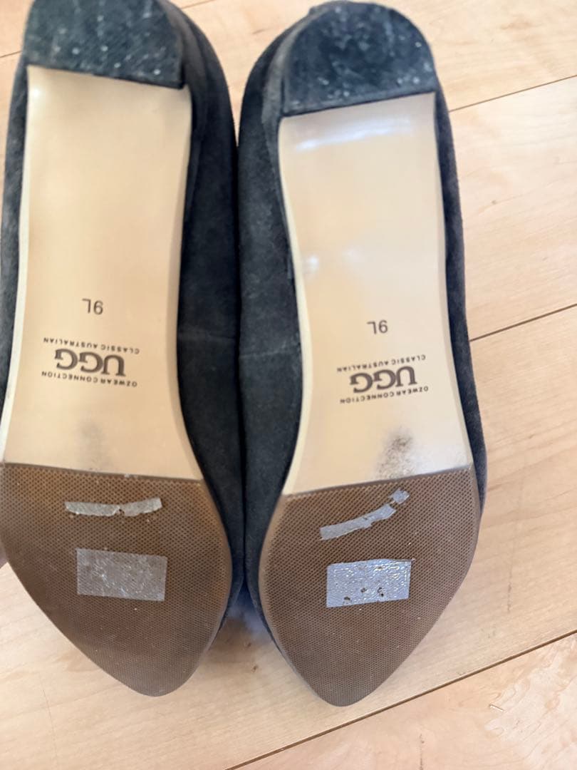 UGG DAISY HEEL BALLERINA グレー 9/39 モカシン