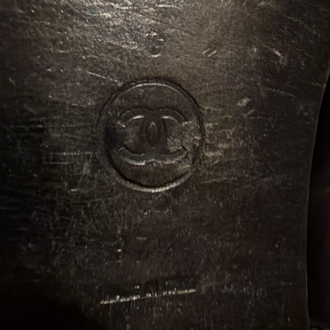 CHANEL ブラック ローファー　37 1/2