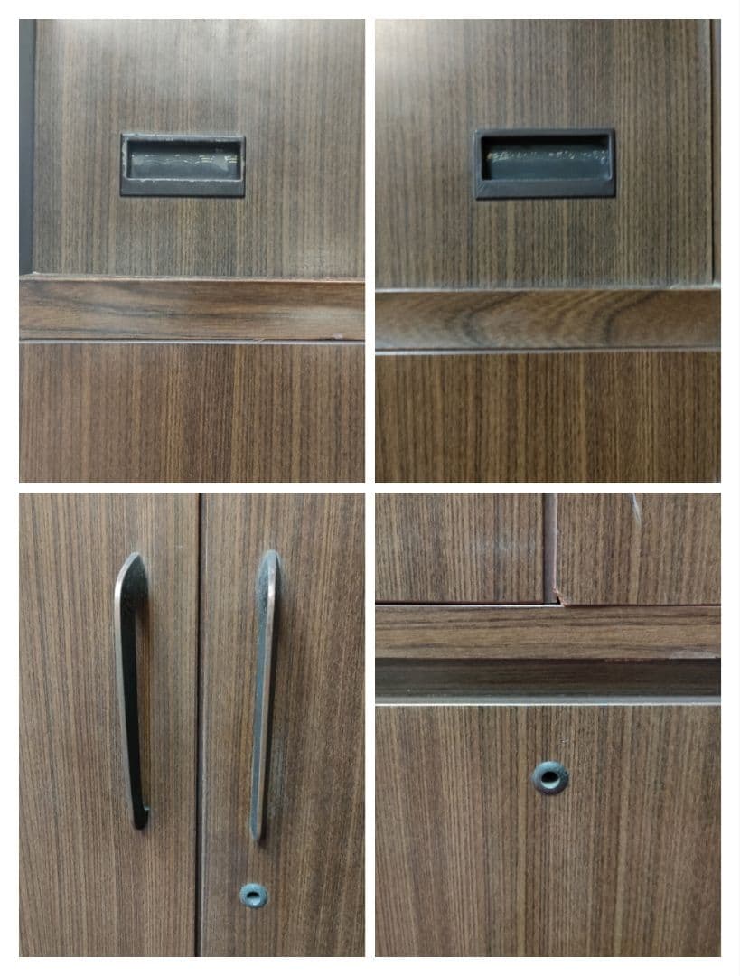 【昭和レトロ】 重ね2段 箪笥 和箪笥 収納箪笥 2扉 4引き出しブラウン