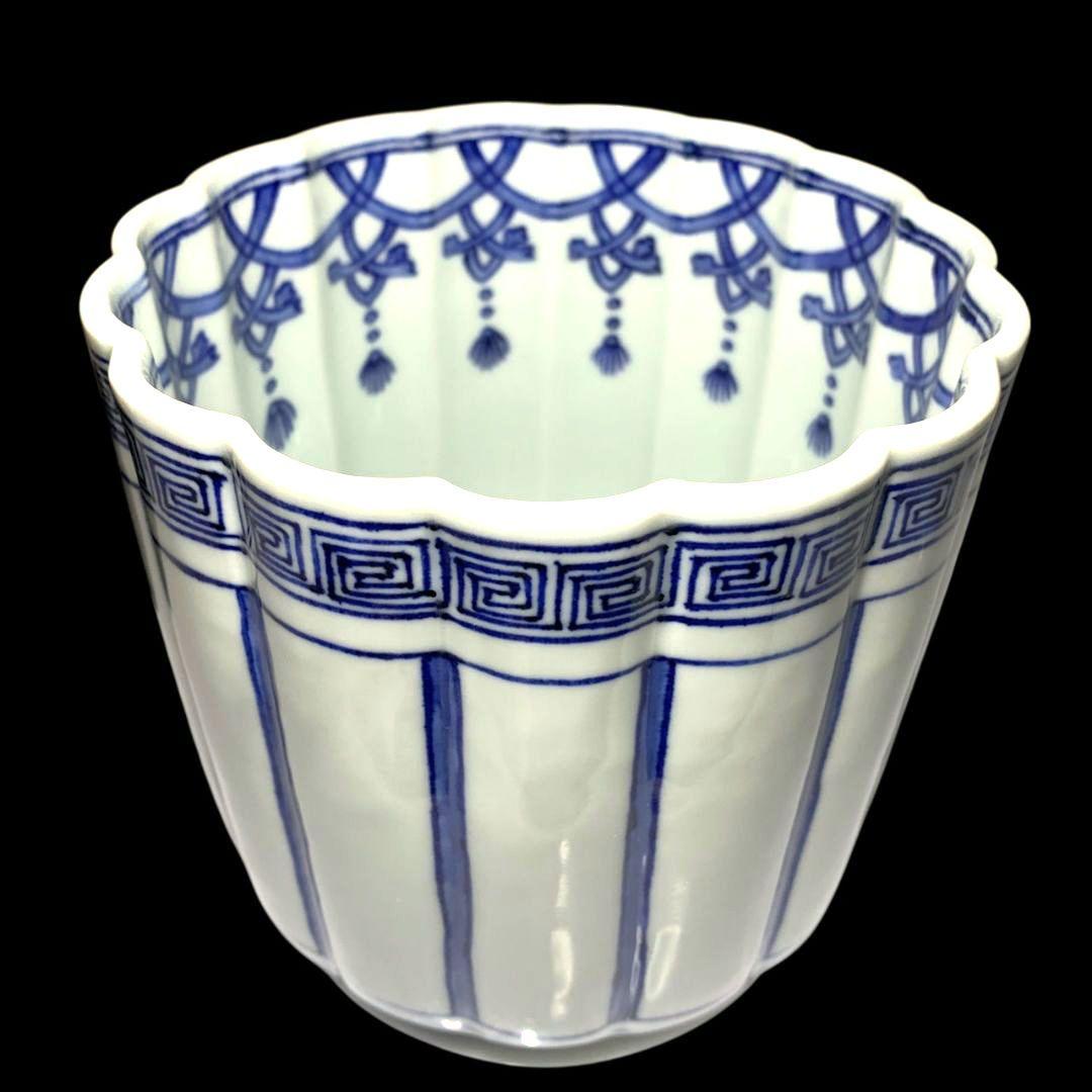 九谷焼 昧渓窯 矢口永寿 水指 桶皮水指 共箱 茶道具