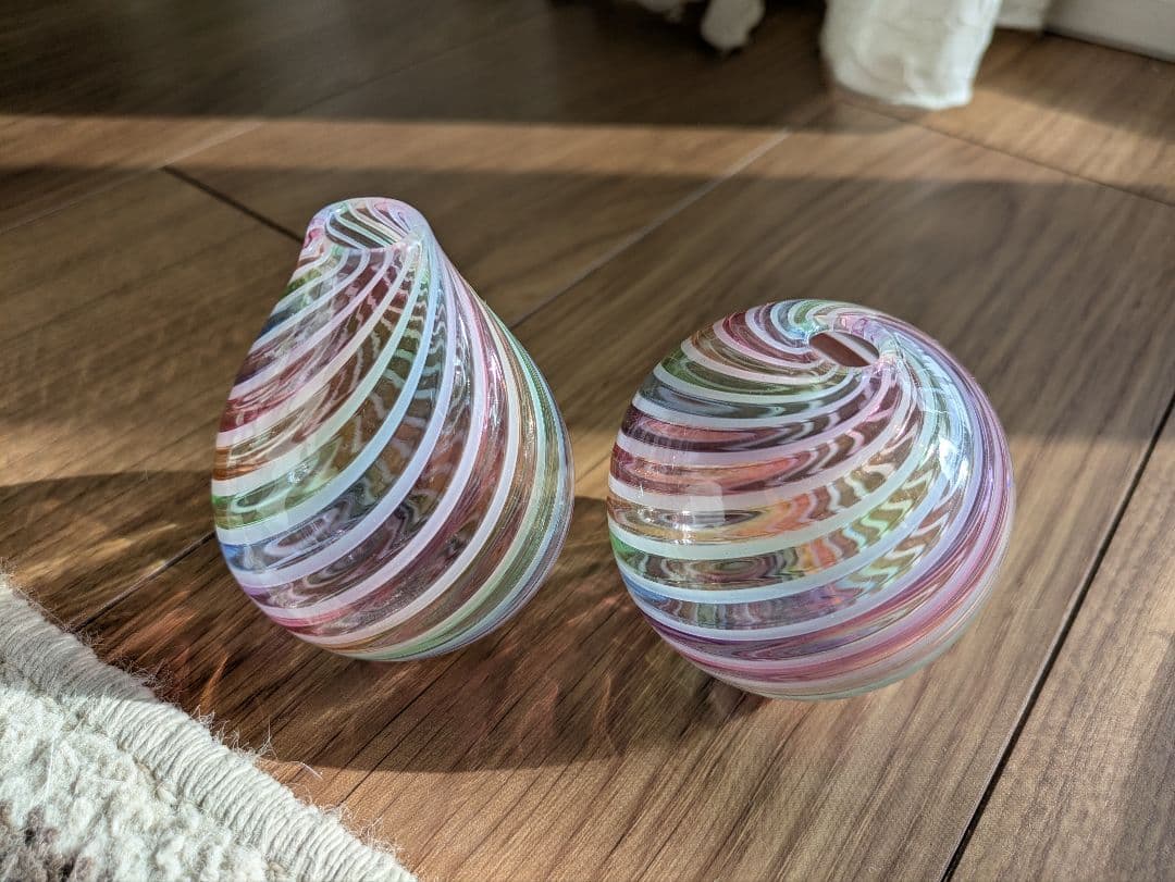 ガラス工房るん　雛人形　お雛様　花器　一輪挿し