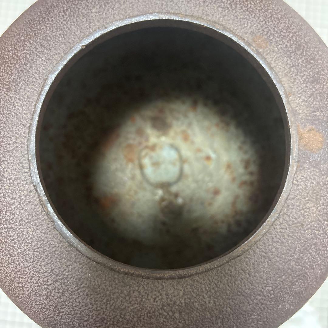 唐銅 鬼面風炉 茶道具　茶釜