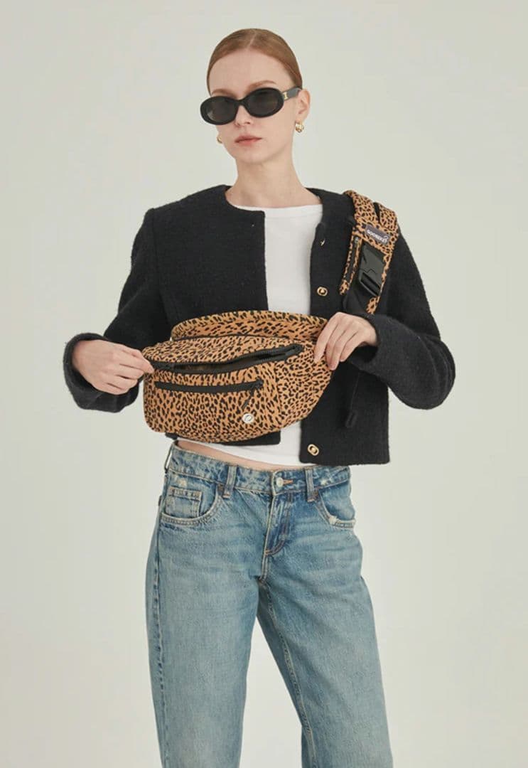 グスケット 365抱っこ紐plus ブラウンレオパード