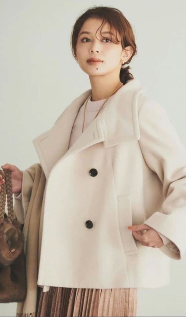 UNTITLED 2WAYウールショートコート